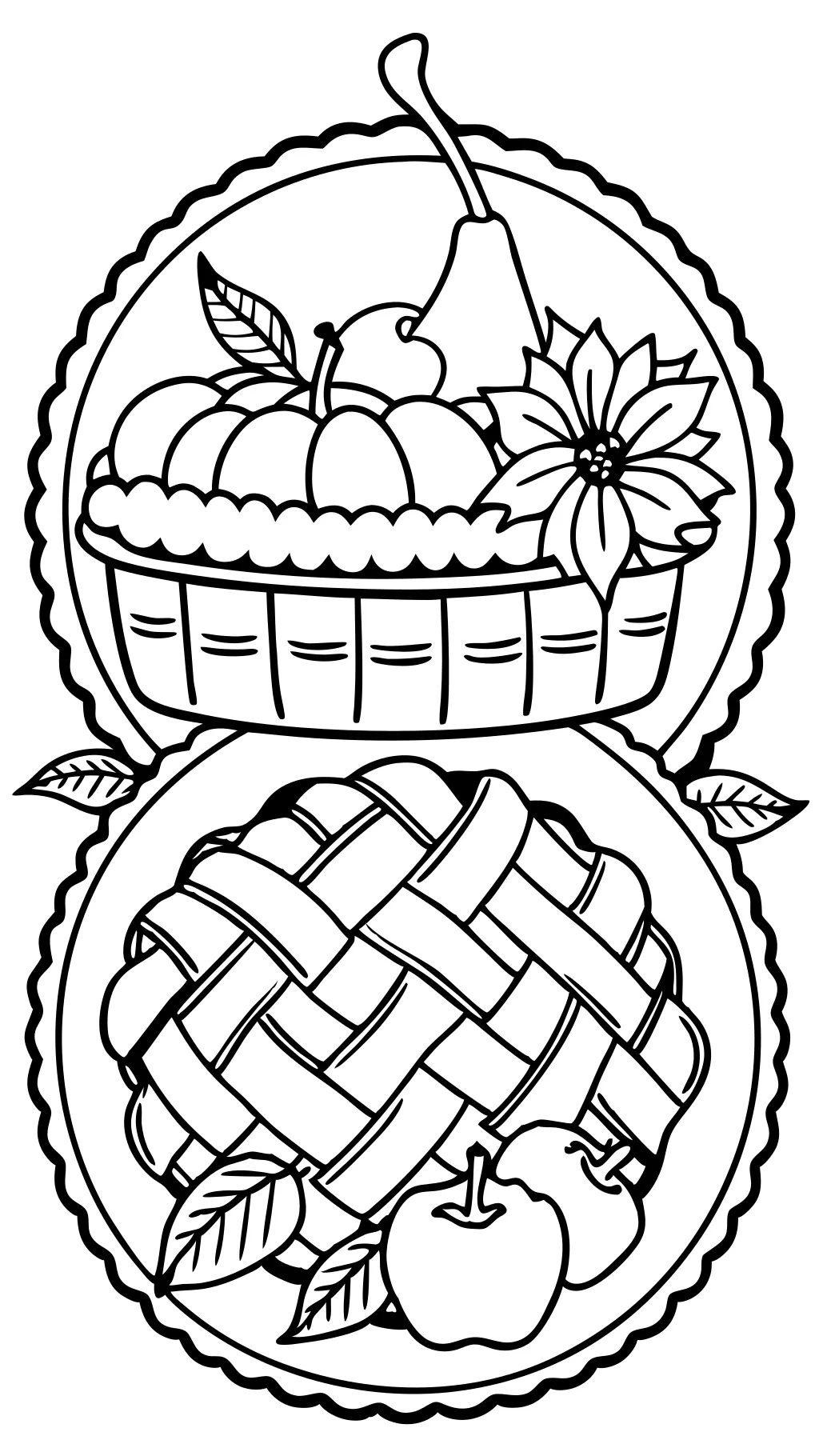 pie coloring page